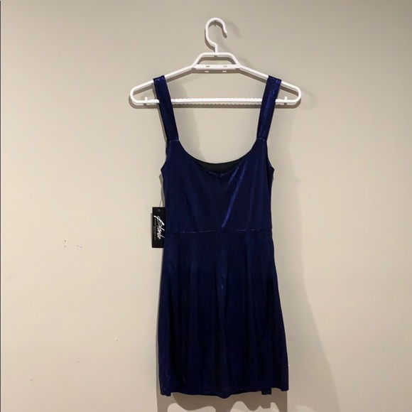 🆕 Blue Blush “Ozzy” Shiny Cocktail Dress - Women’s Size Small - Picture 3 of 6